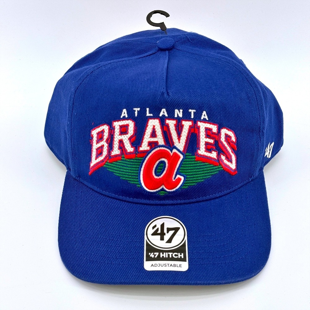 Atlanta Braves Cooperstown Ponoma 47 Brand Blue Hitch Adjustable Snapback Hat